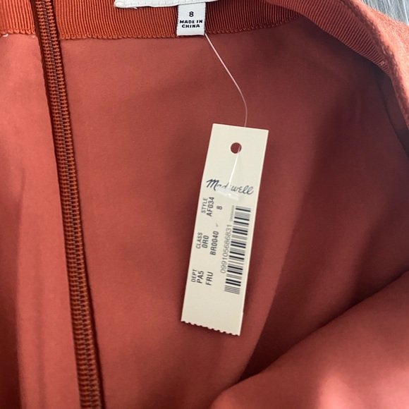 NWT Madewell faded rust A-Line silhouette skirt - Picture 6 of 6